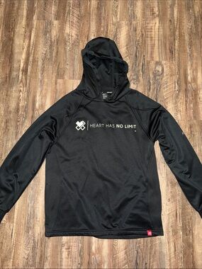 Heart Has No Limit Men's Black Hoodie Sweatshirt